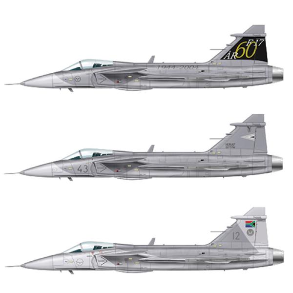 Model Kit letadlo 1306 - JAS 39 GRIPEN (1:72) (obrázek 4)
