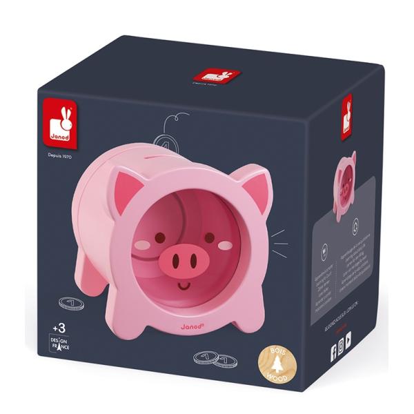 Janod Dřevěná pokladnička Prasátko (obrázek 8)