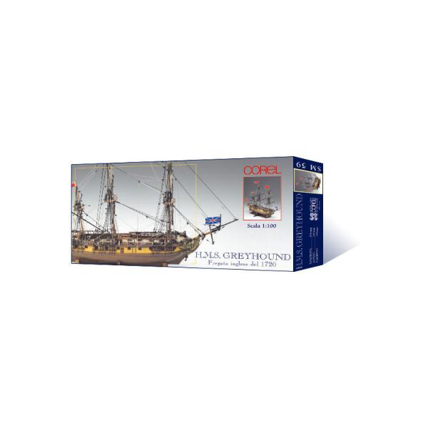 COREL H.M.S. Greyhound fregata 1720 1:100 kit (obrázek 6)