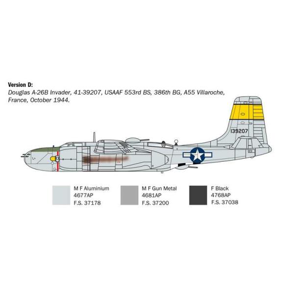 Model Kit letadlo 1274 - A-26 A/B Invader (1:72) (obrázek 7)