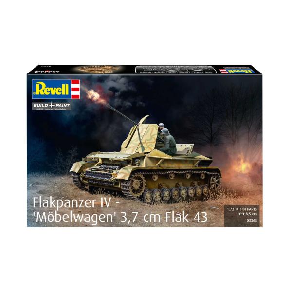 Plastic ModelKit military 03363 - Flakpanzer IV "Möbelwagen" 3.7cm Flak 43 (1:72) (obrázek 8)