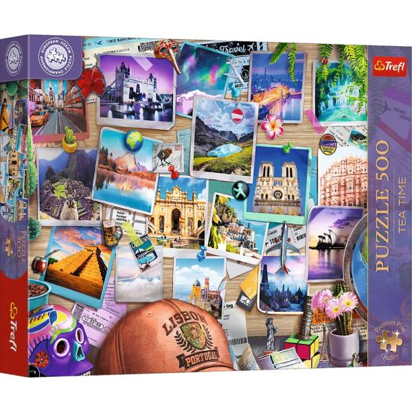Trefl Puzzle 500 Premium Plus Tea Time: Vzpomínky z cest