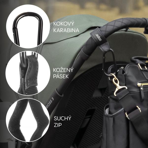 Multifunkční popruh s přezkou DELUXE 2 ks, Black (obrázek 4)