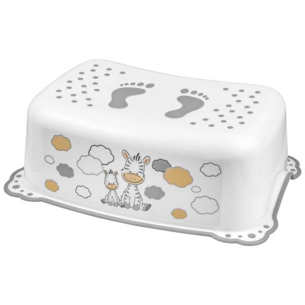 Maltex Stupínek protiskluzový Zebra - White/Grey
