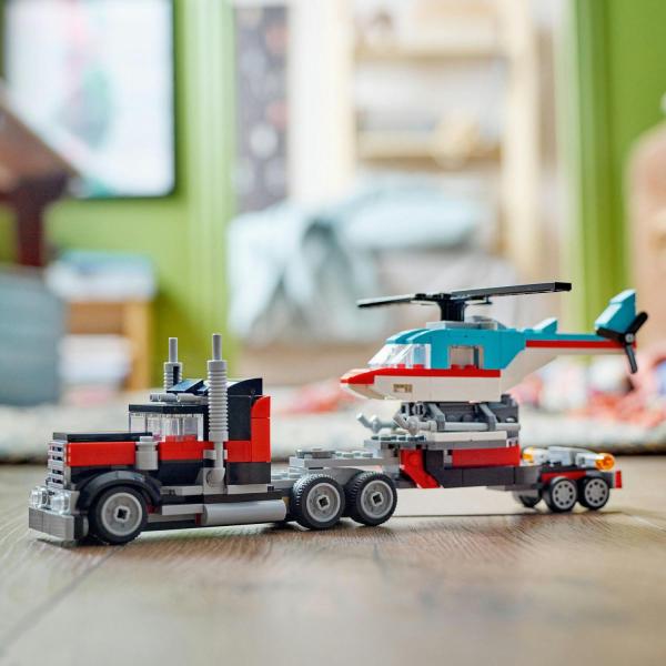 LEGO® Creator 3 v 1 31146 Náklaďák s plochou korbou a helikoptérou (obrázek 5)