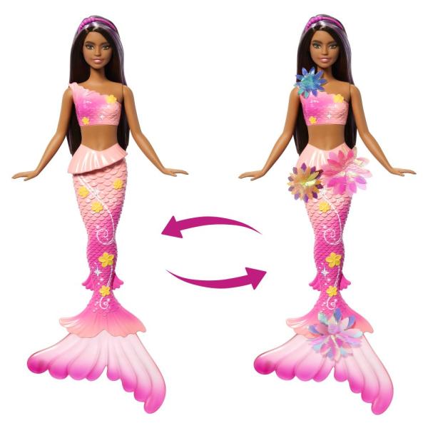 Barbie Kouzelná květinová mořská panna tmavovláska (obrázek 3)