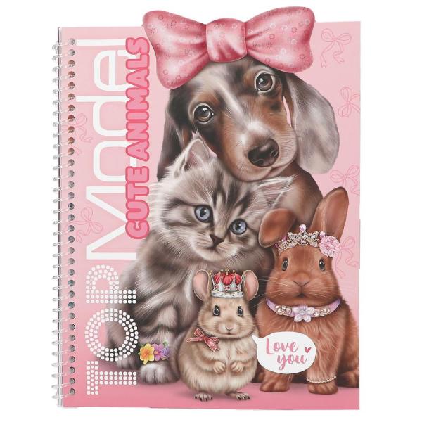 Top Model kreativní blok nálepek Roztomilá zvířátka