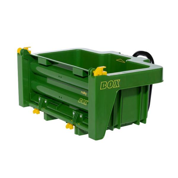 Caja de almacenamiento para tractor verde