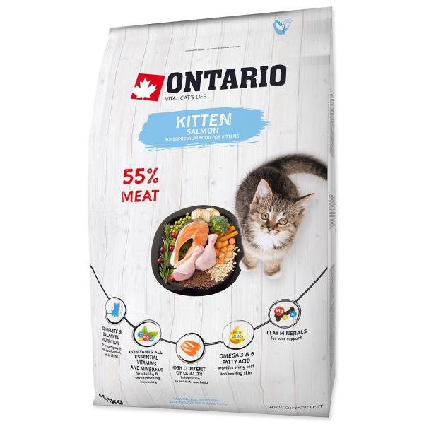 Krmivo Ontario Kitten Salmon 6,5kg (obrázek 3)