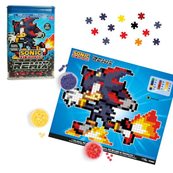 Jixelz REMIX Sonic puzzle plastové pixel art Runnin' Shadow