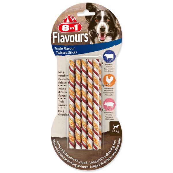 Pochoutka 8in1 Triple Flavour kroucená tyčinka 10ks (obrázek 3)