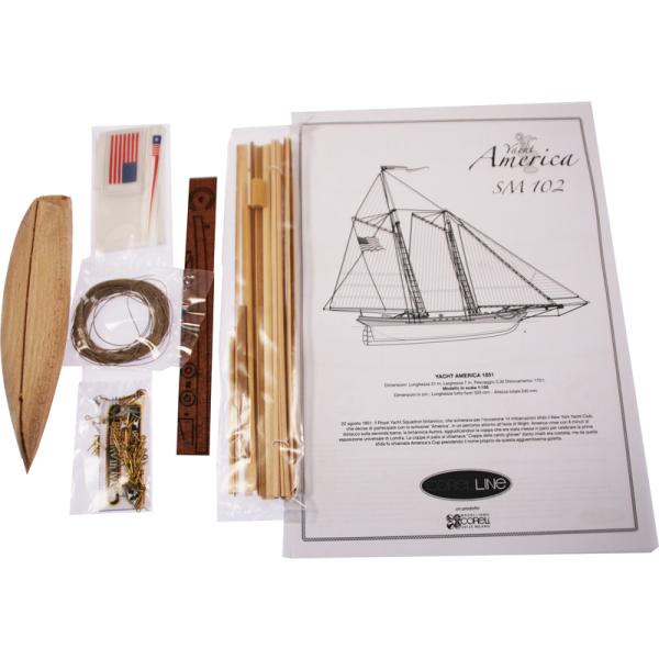 COREL America Yacht 1:155 kit (obrázek 7)