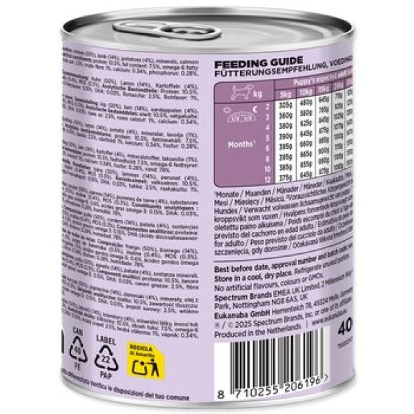 Konzerva EUKANUBA Puppy bohatá na jehněčí se bramborami 400 g (obrázek 6)