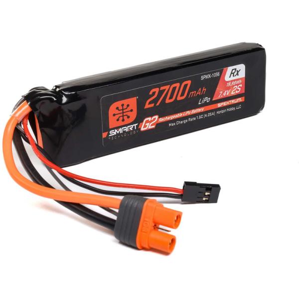 Spektrum Smart G2 LiPo 7.4V 2700mAh Rx 15C IC3 (obrázek 3)