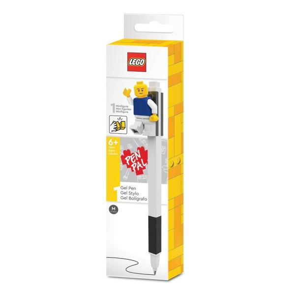 LEGO® Gelové pero s minifigúrkou, černé - 1 ks