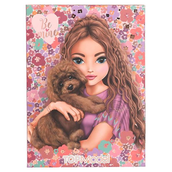 Listová sada Be mine Top Model, papíry, obálky a samolepky