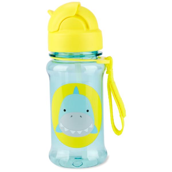 SKIP HOP Zoo tritan Láhev s brčkem 355ml Žralok 12m+