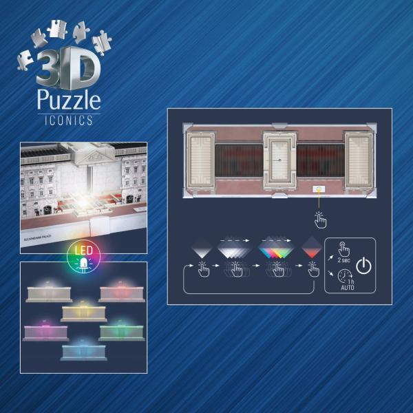 Ravensburger Iconics: Buckinghamský palác (Noční edice)