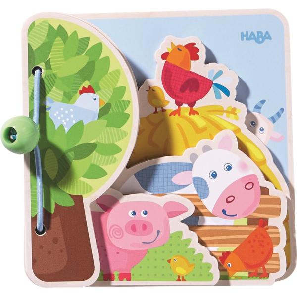 Haba Drevená kniha pre najmenších Farma