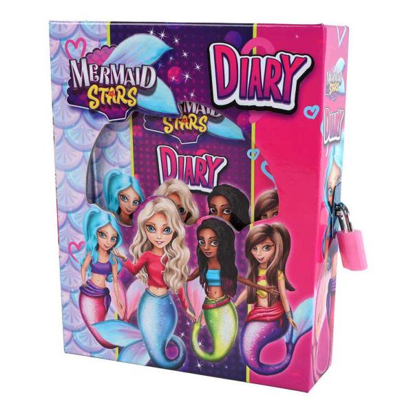 Tajný denníček morská víla v krabičke so zámkom vo fólii