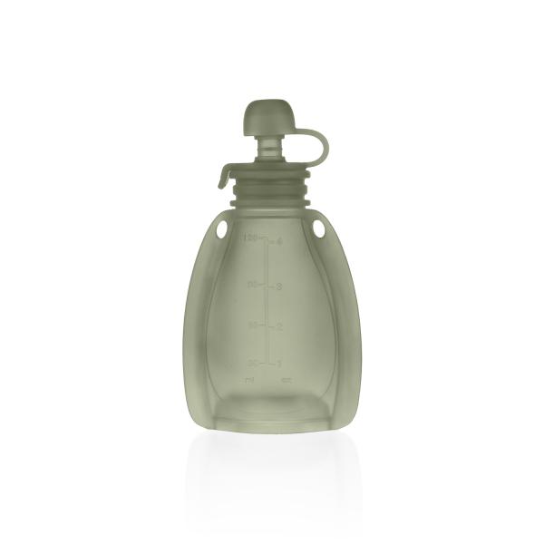 Silikonový plnitelný sáček na dětskou stravu, Transparent Green