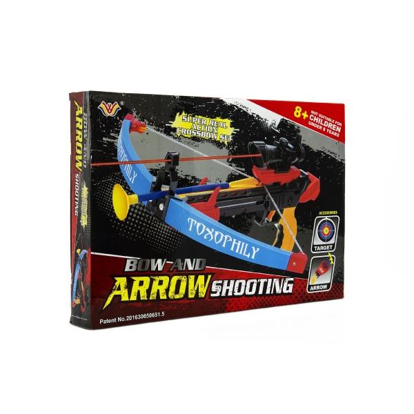 Kuše + šípy + terč plast 48cm (obrázek 5)