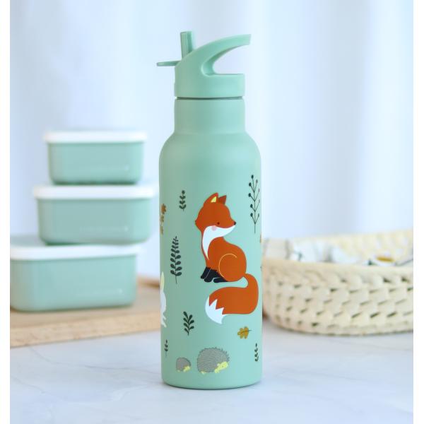 A Little Lovely Company - nerezová láhev na pití, 500 ml - kamarádi z lesa (obrázek 8)