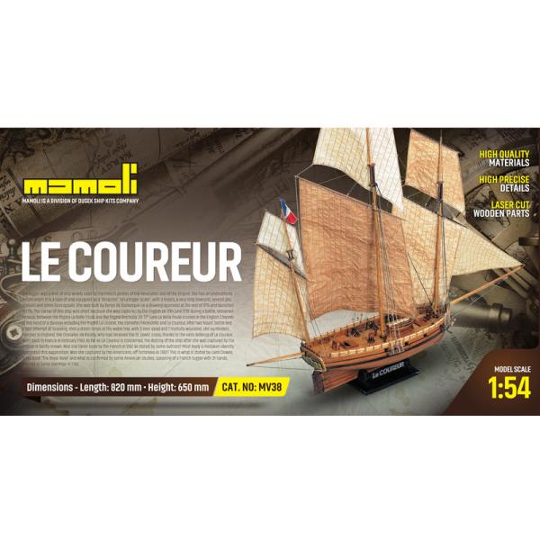 MAMOLI Le Coureur 1776 1:54 kit