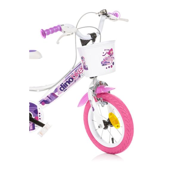 Dino Bikes – Dětské kolo 12″ 124RSN-05FY Fairy – bílý