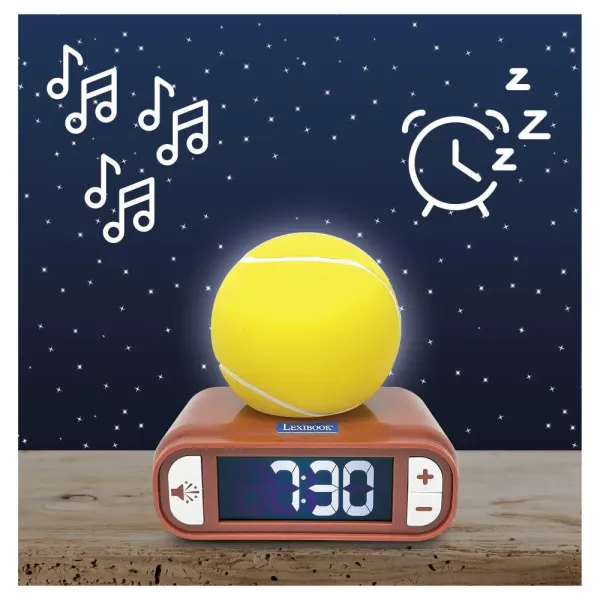 Budík s nočním 3D světlem Tenis (obrázek 4)