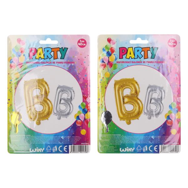 Nafukovací balónik - písmeno B