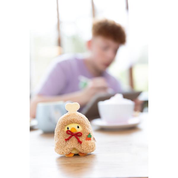 NICI plyš MyMochi Kuře Tschieps 8 cm v kostýmu kuřecí stehýnko a chilli om. (obrázek 8)