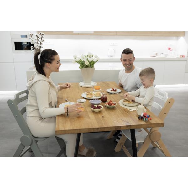 Dřevěná jídelní židle Clipp & Clapp, šedá (obrázek 11)