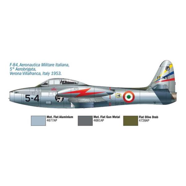 Model Kit letadlo 1321 - F/84G THUNDERJET(1:72) (obrázek 7)