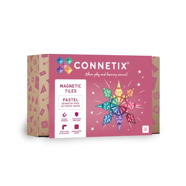 CONNETIX® Pastel Geometry Pack magnetická stavebnice 40 ks