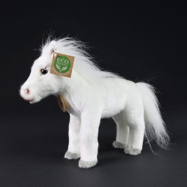 Plyšový kůň bílý 24 cm ECO-FRIENDLY (obrázek 5)