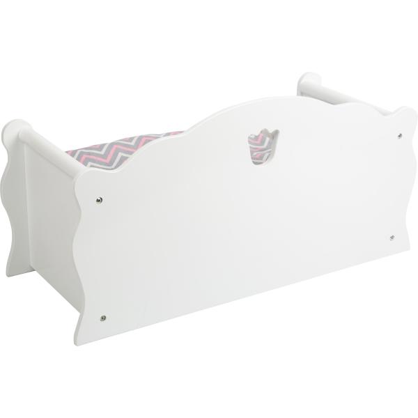 Small Foot Dřevěná postýlka pro panenku bílá (obrázek 4)