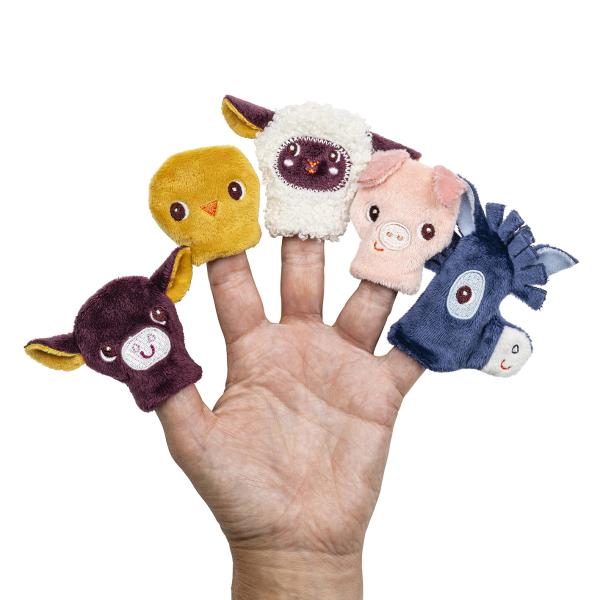 Lilliputiens – textilní knížka – mláďátka