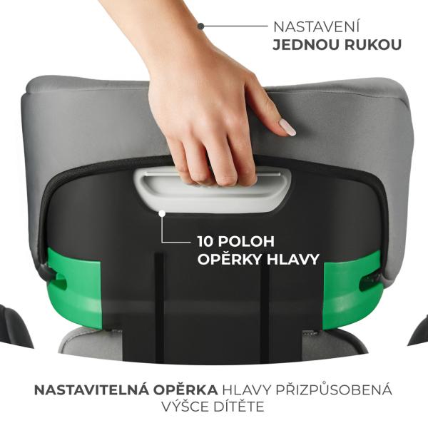 KINDERKRAFT Autosedačka i-Spark i-Size 100-150 cm Zelená (obrázek 11)