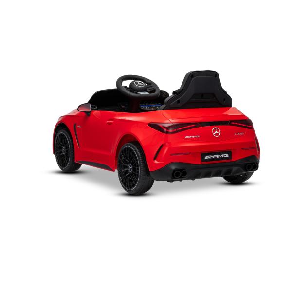 Elektrické autíčko Mercedes CLE 12V s pohonem zadních kol, červené, Jednomístné, Lítio
