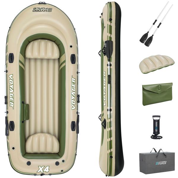 Bestway 65156 Balsa inflable Voyager X4, 350 x 145 x 49cm
