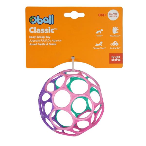 OBALL Hračka Oball™ Classic 10 cm růžovo/fialová 0m+AQUAINT 100% ekologická čisticí voda (obrázek 3)