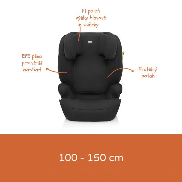 Autosedačka Beta i-Size, Black (obrázek 3)