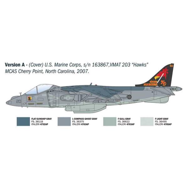 Model Kit letadlo 90193 - AV-8B Harrier II (1:72) (obrázek 4)