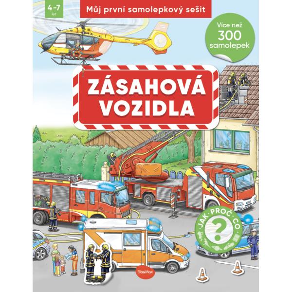 Můj první samolepkový sešit – ZÁSAHOVÁ VOZIDLA (obrázek 5)