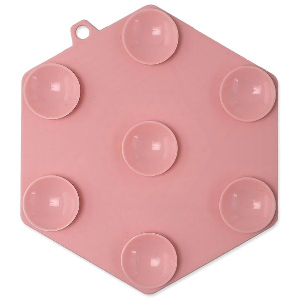 Podložka lízací Epic Pet Lick&Snack hexagon světle růžový 17x15cm (obrázek 3)