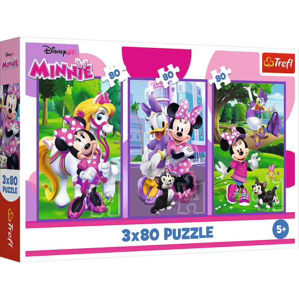 Trefl Puzzle 3x80 Minnie a přátelé