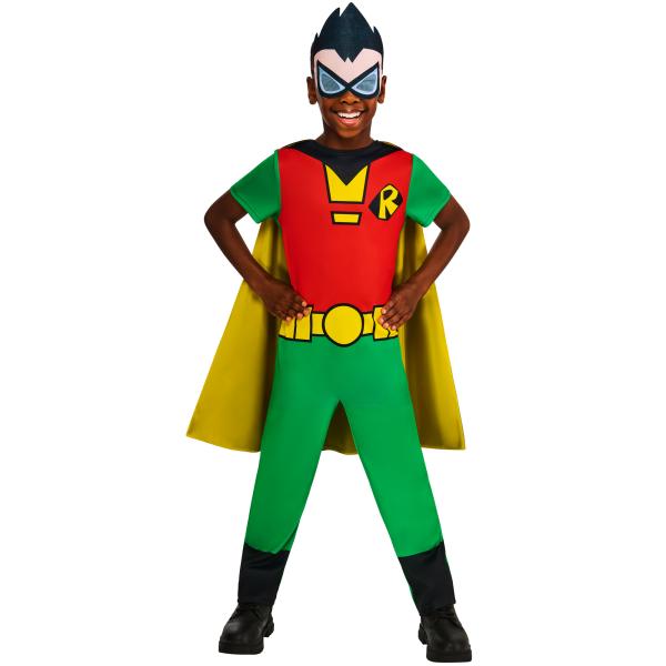 TEEN TITANS GO ROBIN dětský kostým velikost XS(110-116cm) (obrázek 8)