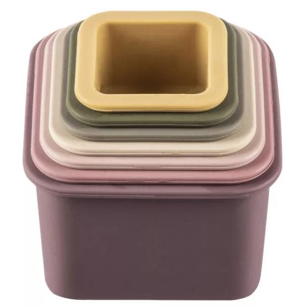 Silikónové stohovacie kalíšky, Multicolor