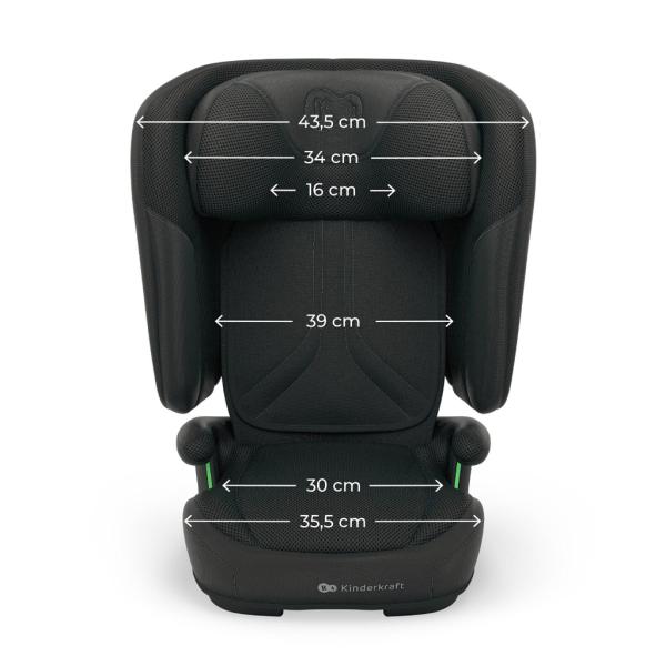 KINDERKRAFT Autosedačka skládací Unity 2 I-Size (100-150 cm) Black (obrázek 10)